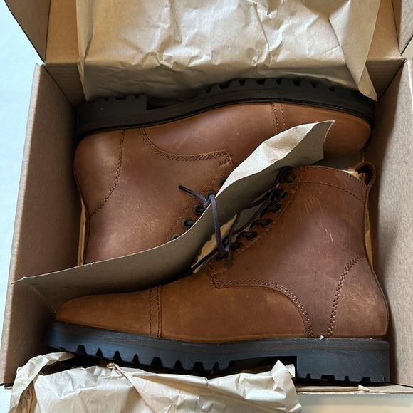 NIB Portland Leather Patina Almost Perfect The Breaker Caribou Lace Up Boots - Picture 2 of 7